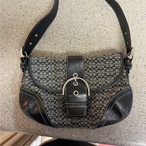 COACH SOHO PURSE HANDBAG BLACK/GREY